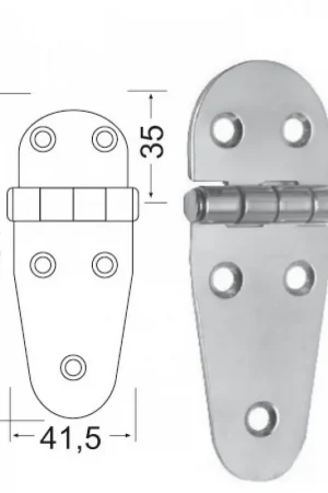 Bestseller Cerniera spessore 2 mm inox