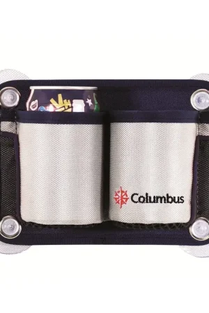 Tasca portabicchieri/portalattine bi-posto COLUMBUS Promozione Esclusiva