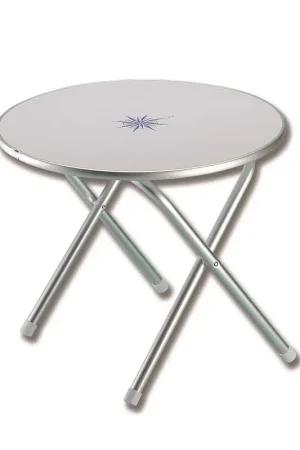 Super Prezzo Tavolinetto salotto tondo pieghevole con decoro marino