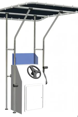 Nuova Collezione T-Top in Lega Leggera Anodizzata Ø 32 mm Altezza 2050 mm – Telo ATLAS Blu 310 g/m²