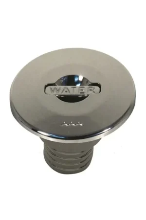 Tappo di imbarco in acciaio inox collo Ø 38 mm. acqua Reso Gratuito