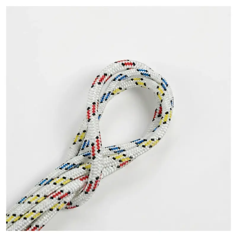 Nuovo Arrivo Cima Ø 12 mm. Doppia Treccia Poliestere A.T. Sfondo Bianco – Per Scotte e Drizze