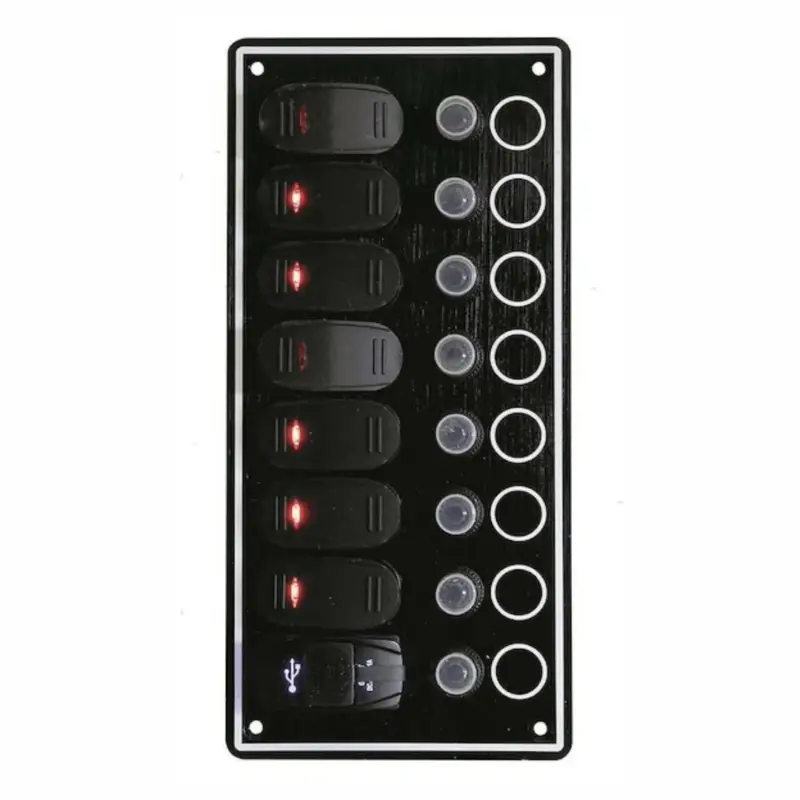 Spedito Oggi Pannello interruttori Contour con porte USB e interruttori basculanti per impianti