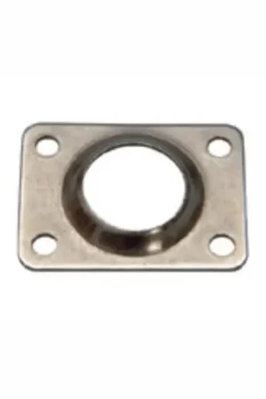 Di Tendenza Base a Saldare Rettangolare 90° in Acciaio Inox AISI 316 Stampato