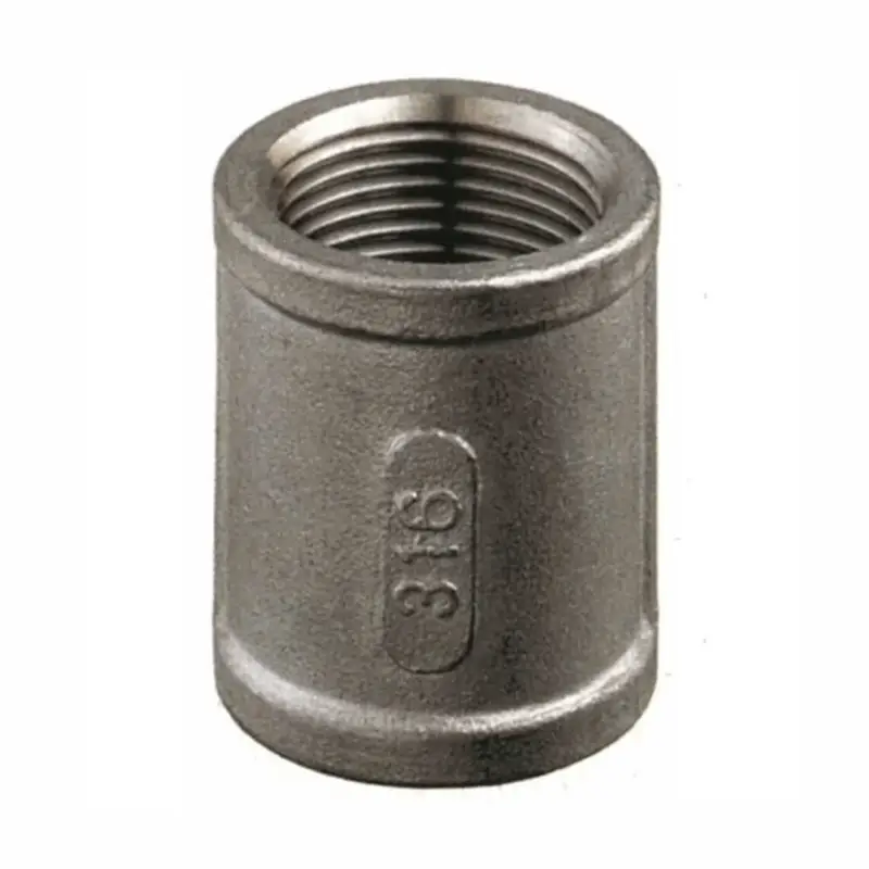 Manicotto Filettato in Acciaio Inox AISI 316 – Raccorderia Gas Pagamento Sicuro