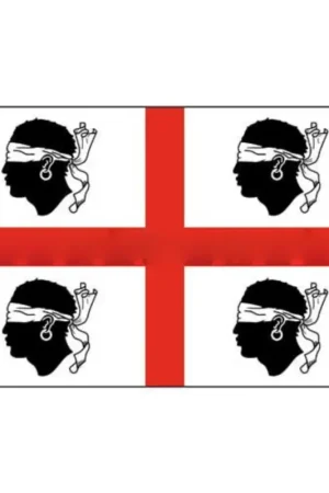 Bandiera della Sardegna (Quattro Mori) in Poliestere Nautico Spedizione Espresso