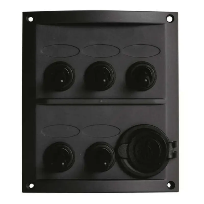Pannello Elettrico New Classic in ABS – 5 Interruttori Impermeabili + Presa (12V / USB) Compra Online