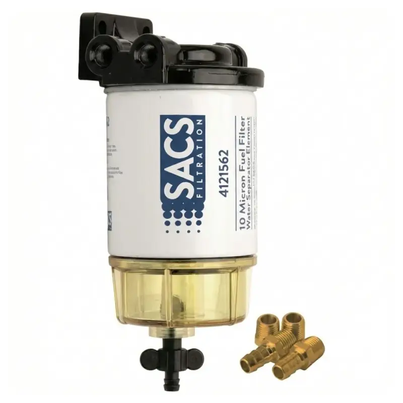 Must-Have Filtro Separatore Benzina SACS con Vaschetta Trasparente – Cartuccia AquaStop 10 Micron