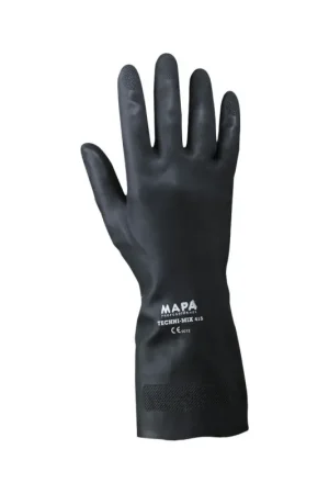 Guanti in Lattice e Neoprene Neri – Pesca e Pulizia (Floccati Cotone) Soddisfatti O Rimborsati