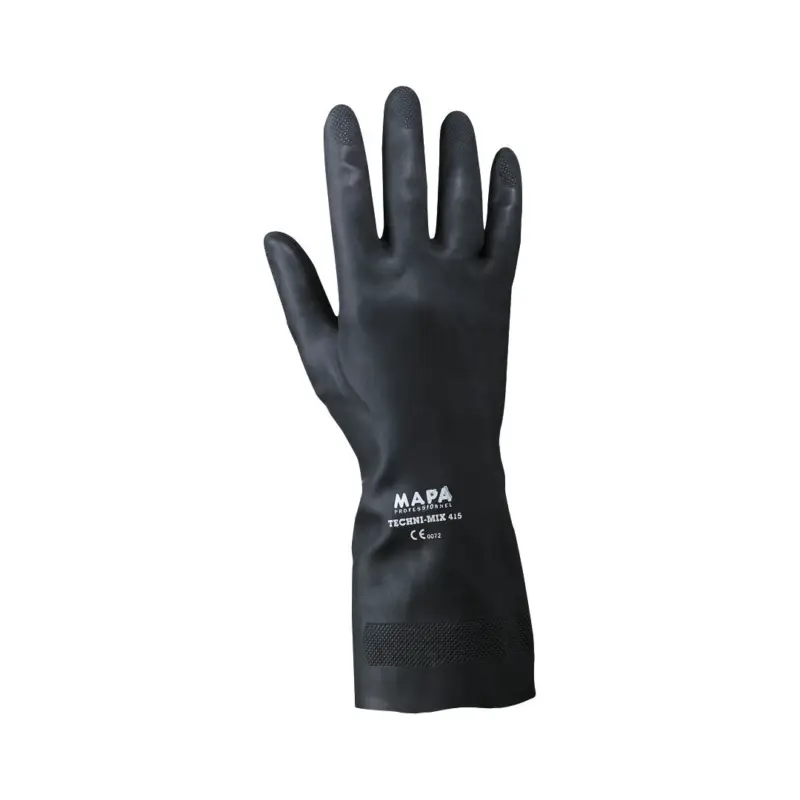 Guanti in Lattice e Neoprene Neri – Pesca e Pulizia (Floccati Cotone) Soddisfatti O Rimborsati