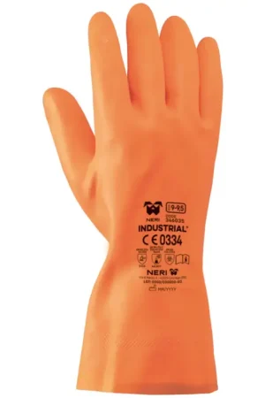 Economico Guanti in Lattice Arancio "Industrial" – Alta Resistenza (0,90 mm)