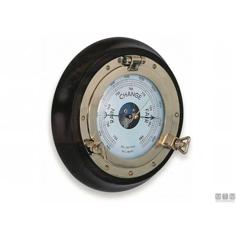 Non Perdere Orologio Oblò Foresti e Suardi in Ottone e Legno Ø 230 mm