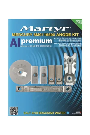 Affare Kit Anodi Motore Martyr per Mercury Verado in Alluminio