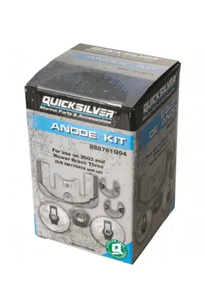 Bestseller Kit Anodi Quicksilver Bravo II-III in Alluminio