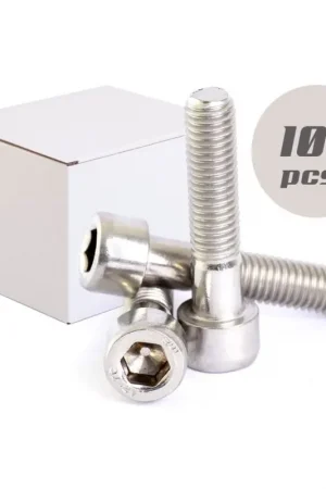 100PZ Viti a testa cilindrica esagono incassato TCEI DIN912 8x45mm Inox A2 N44591007234 Nuova Collezione