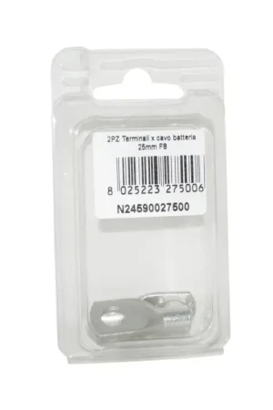 Kit 2 Terminali Cavo Batteria 25 mmq Foro 8 mm N24590027500 Solo Oggi