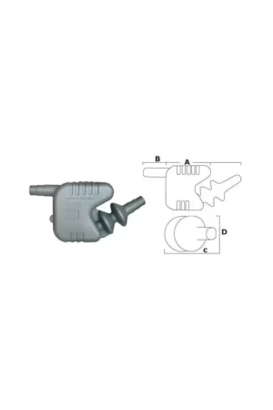 Marmitta scarico per motori raffreddati ad acqua D.50/60/65mm CSMA2285 Affare