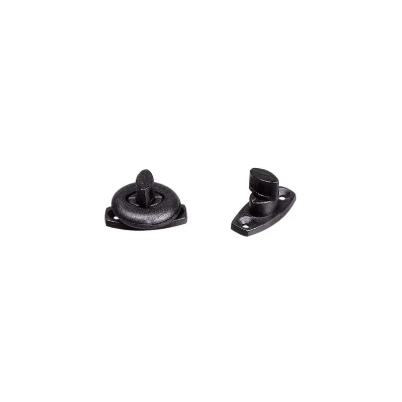 Tornichetto in nylon con asola Nero LZ45358 Saldi