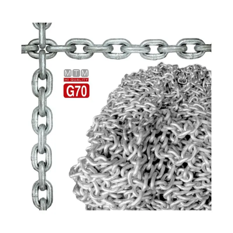 Catena Calibrata Zincata Alta Resistenza G70 Ø12mm 100mt 36x16mm 330kg MT0110712100 Prezzo Ridotto
