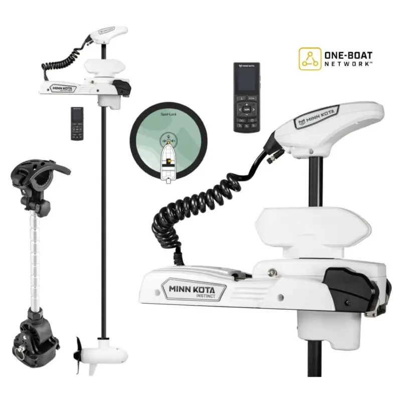 Minn Kota Riptide Instinct 90/115/87 WR Quest Motore elettrico da prua Bianco KDJM1358562 Scelto Dai Clienti
