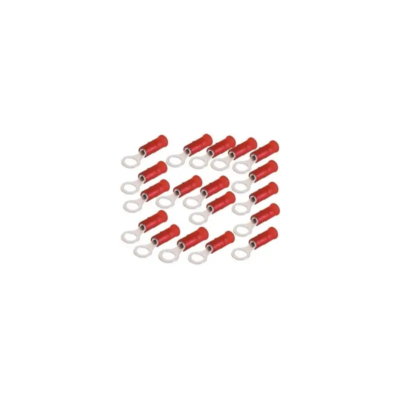 Super Prezzo 100PZ Terminale rosso occhio per Cavo 0,25:1,5mmq Vite 5mm RF-M ML24527562-100