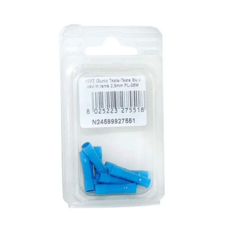 Ultimissimo Modello Giunto Testa-Testa Blu per cavi in rame 2,5mmq PL-06M 10PZ N24599927551