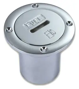 Solo Oggi Tappo imbarco fuel ottone cromato mm.85