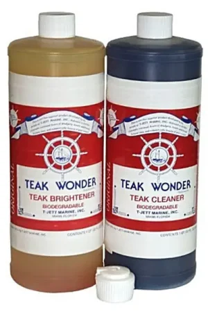 Detergente + sbiancante TEAK WONDER TEAK CLEANER + BRIGHTENER 2X0,950lt. Offerta Speciale
