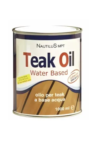 NAUTILUS TEAK OIL WATERBASER lt.1 OLIO PROTETTIVO Solo Oggi