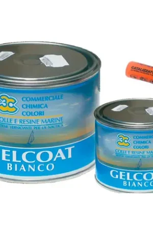 Gel coat bianco paraffinato kg.1,02 con catalizzatore Scelto Dai Clienti