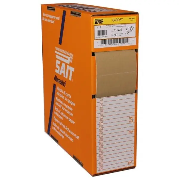 Popolare SAITAC SOF 5G Carta abrasiva con supporto in spugna