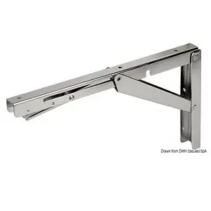 Supporto pieghevole inox per tavolo mm.305 (48.615.01) Offerta Speciale