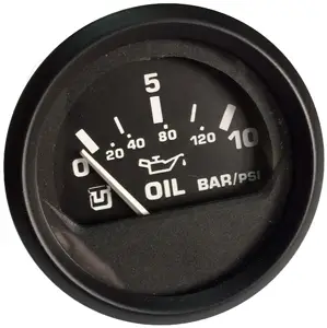 Indicatore pressione olio 0/10 bar quadrante nero serie ULTRA Quantità Limitata