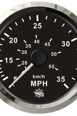 Contamiglia Pitot Nero + Cromo - 55 mph Nuova Collezione