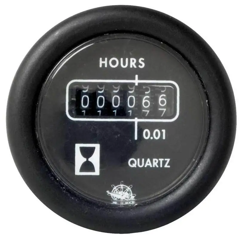 Contaore motore nero 12V Spedizione Espresso