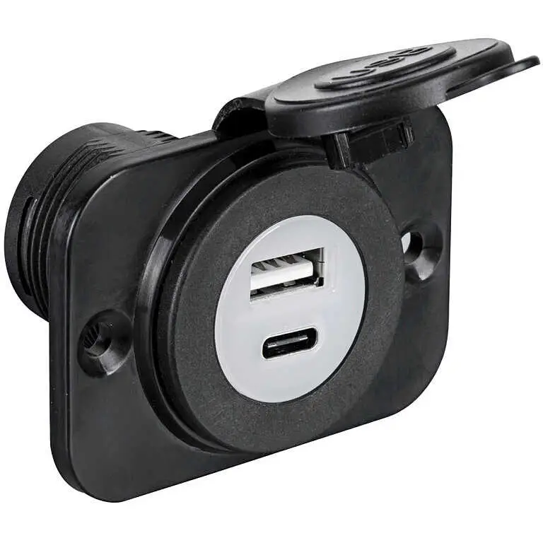 Doppia presa USB e Type A impermeabile Ultima Occasione