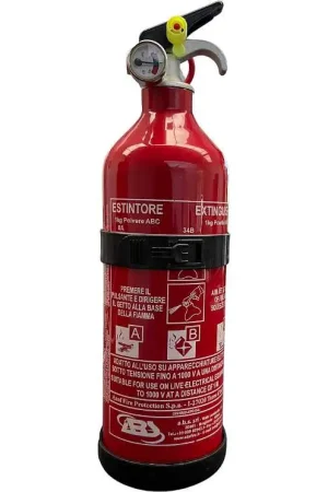 Spedito Oggi Estintore a Polvere Omologato con Manometro - 1kg