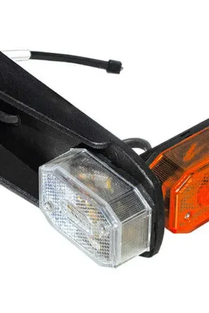 Fanale Ellebi Bianco/Arancio con Supporto Offerta Lampo