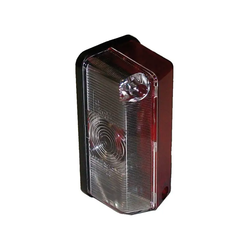 Fanale laterale d'ingombro base Piana - Bianco/Rosso Occasione