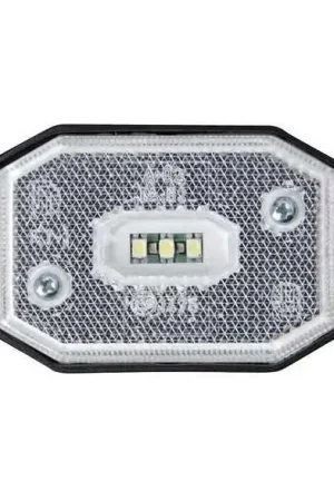 Consegna Rapida Fanali di Posizione a LED per Carrelli ELLEBI - Luce Anteriore Bianca con Staffa 2 attacchi