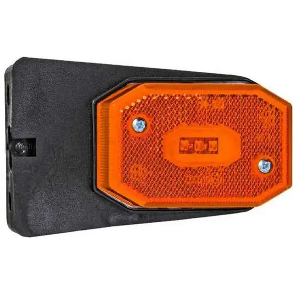 Ordina Subito Fanali di Posizione a LED per Carrelli ELLEBI - Luce Laterale Arancio con staffa