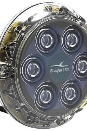 Spedito Oggi Faro subacqueo Bluefin Led Piranha P6 Nitro 24V - Blu Zaffiro