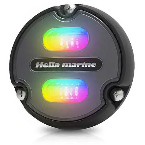 Faro subacqueo Hella marine Led Apelo A1 - Quadrante Carbon - Luce RGB Occasione