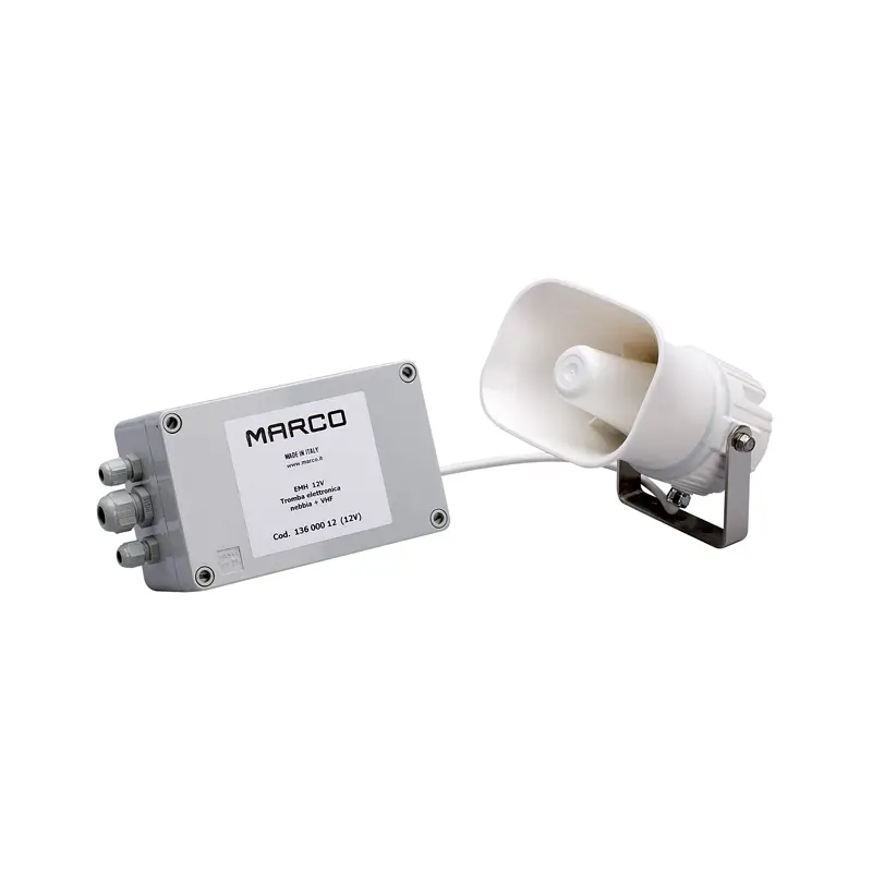 Fischio elettronico con VHF, Seg. nebbia EMH 24V Esclusivo