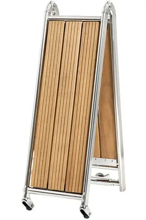 Vendita Finale Passerella pieghevole inox e teak mt. 2.20