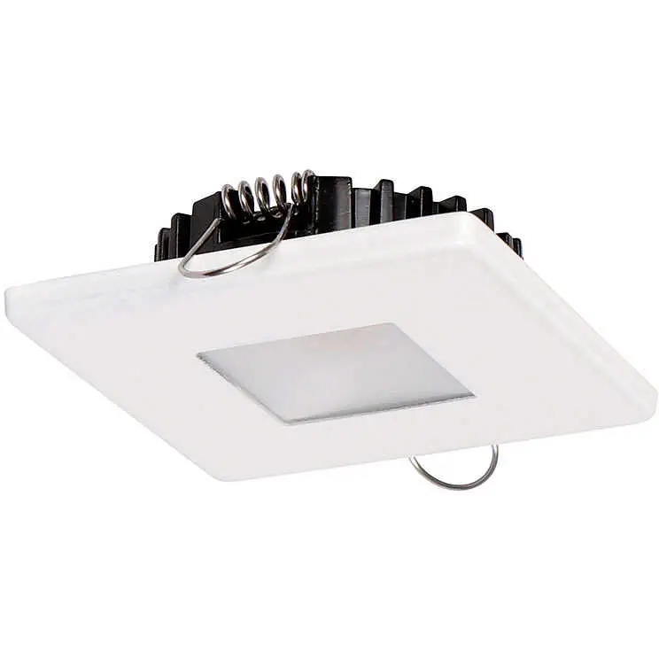 Plafoniera a led quadrata da incasso - bianca luce bianca calda Sconto
