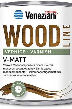Veneziani V-Matt Wood Line Vernice opaca per legno - 0,75 lt Prezzo Conveniente