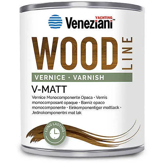Veneziani V-Matt Wood Line Vernice opaca per legno - 0,75 lt Prezzo Conveniente