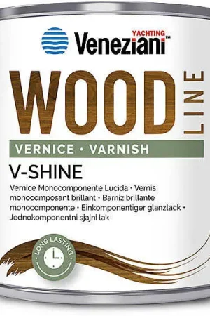 Veneziani V-Shine Wood Line Vernice lucida per legno 0,75 l. Economico