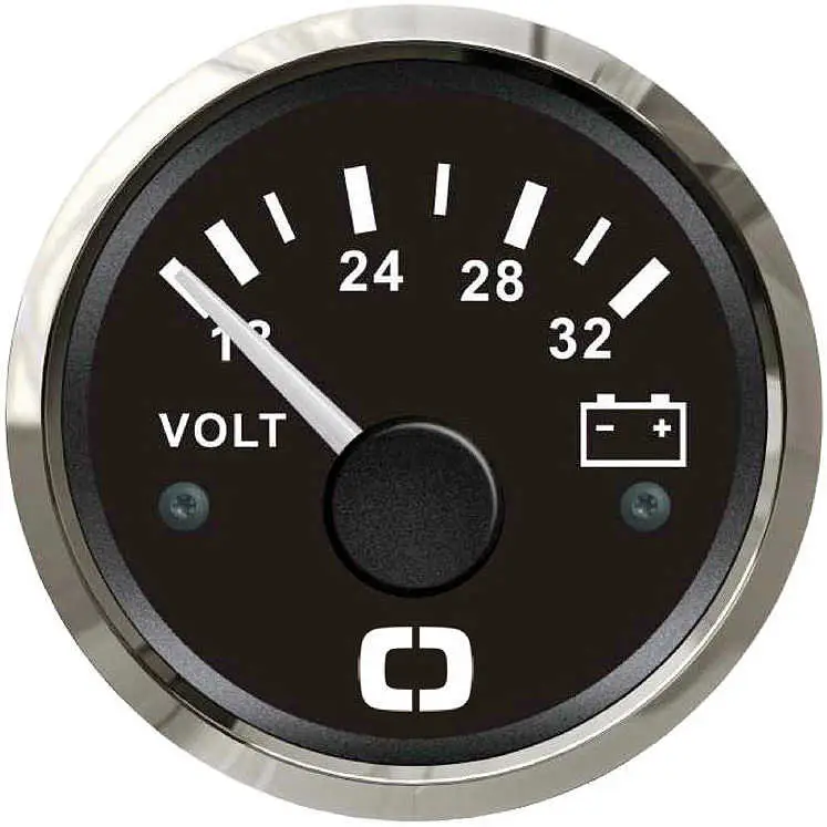 Voltmetro 18/32 V - Nero/Lunetta Lucida Ultime Pezzi